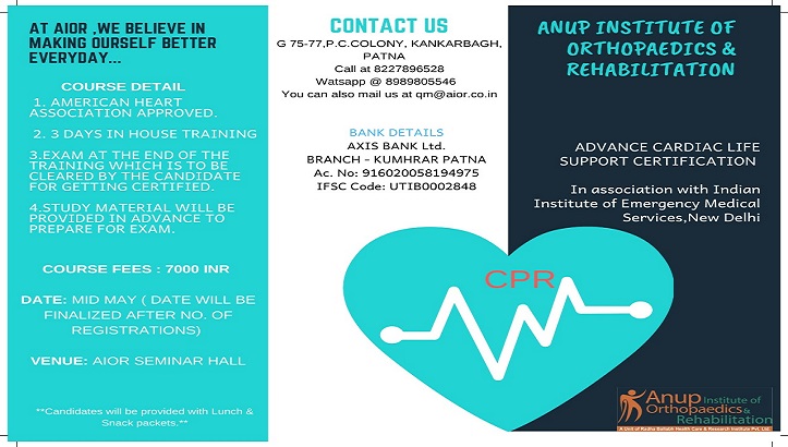 ACLS ( Advance Cardiac Life Support Certification )TRAINING